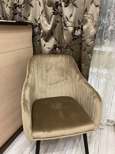 Стул на металлокаркасе Slam dark beige фото покупателя 20